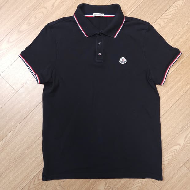 몽클레어 블랙  반팔 폴로티  SS POLO M(90)