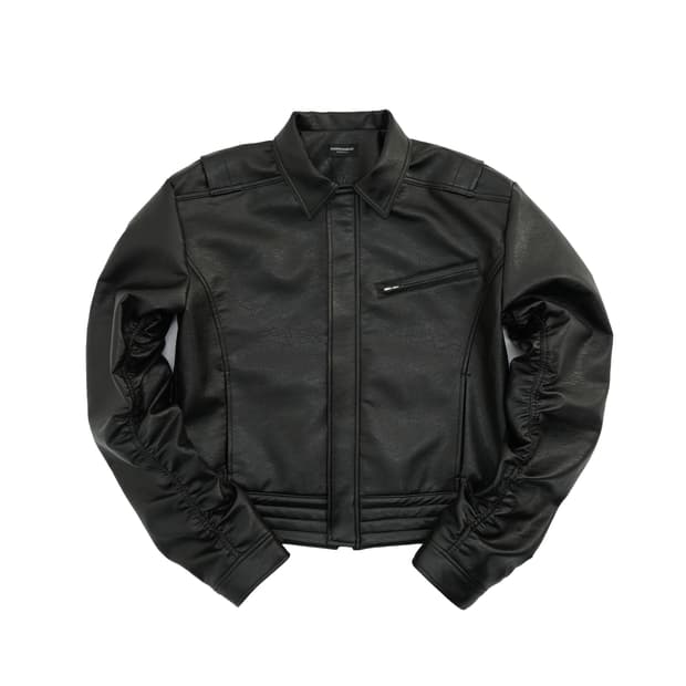 파아카이브 폭스 레더 퍼커링 자켓 2사이즈