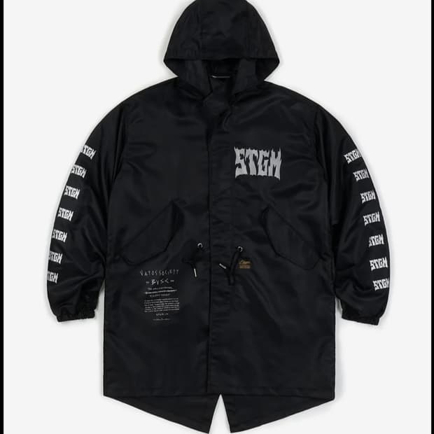 (L ) 스티그마 스파크 오버사이즈 코트 재킷 블랙 (XL)