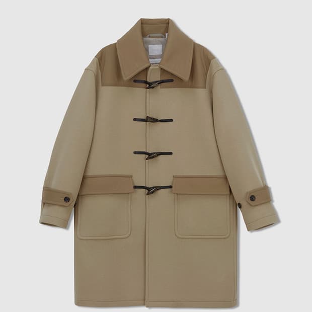 새상품 정가 80만원 노이스 울캐시미어 더플코트, 울캐시미어 떡볶이코트