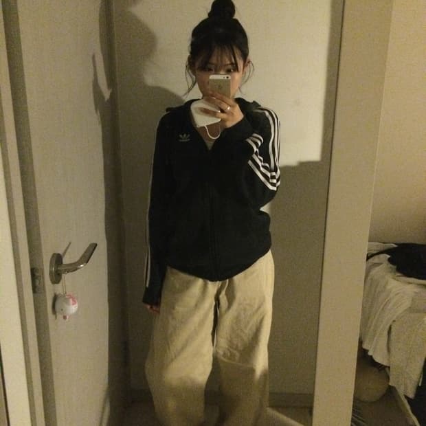 아디다스 파이어버드 기모 후드집업