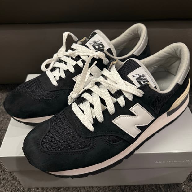 (275) 뉴발란스 990v1 메이드인 USA 블랙
