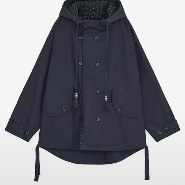 허그유어스킨 워시드 필드 자켓 네이비