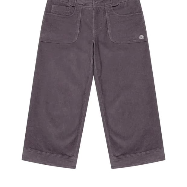 코이세이오 러스틱 코듀로이 카프리 팬츠 퍼플 2