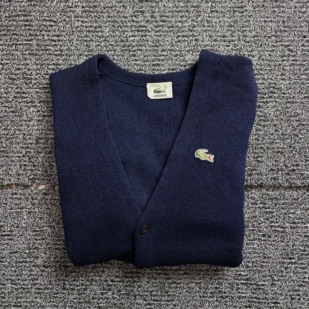 00s 라코스테 아카이브 울 니트 가디건 2483