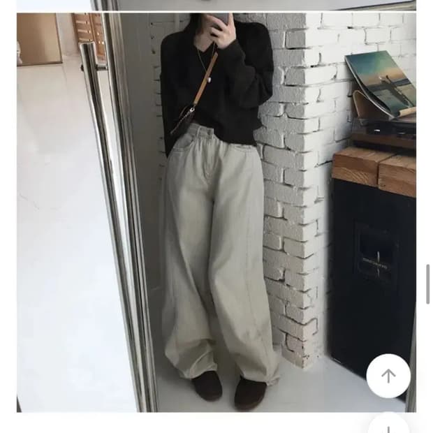 에이블리 홀리 브이넥 루즈핏 가을니트