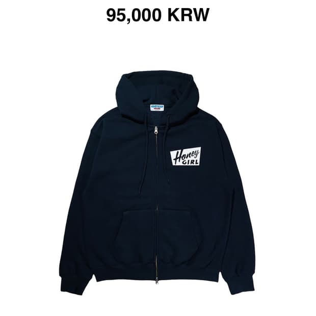 허니스쿱하우스 후드집업 네이비