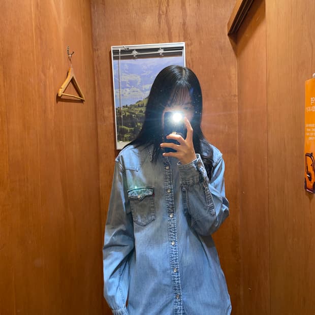 (L) Levi's 리바이스 코튼 데님 셔츠