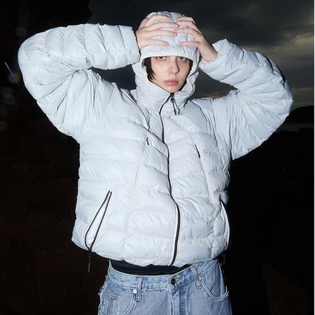 [L] 오와이 오픈야드 경량패딩 라이트 그레이