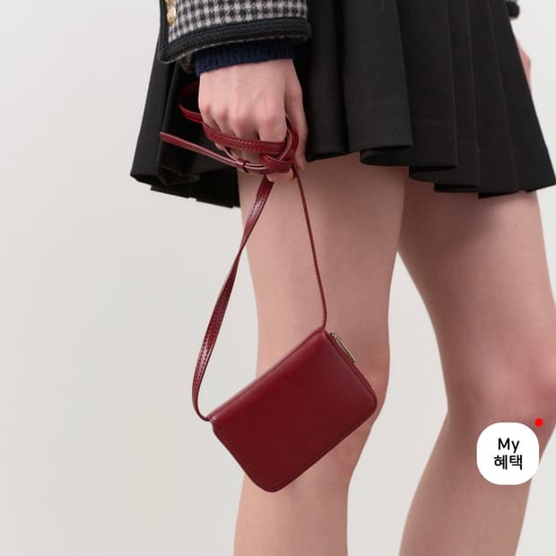 던스트 - 에센셜 미니 카드 백 (버건디)