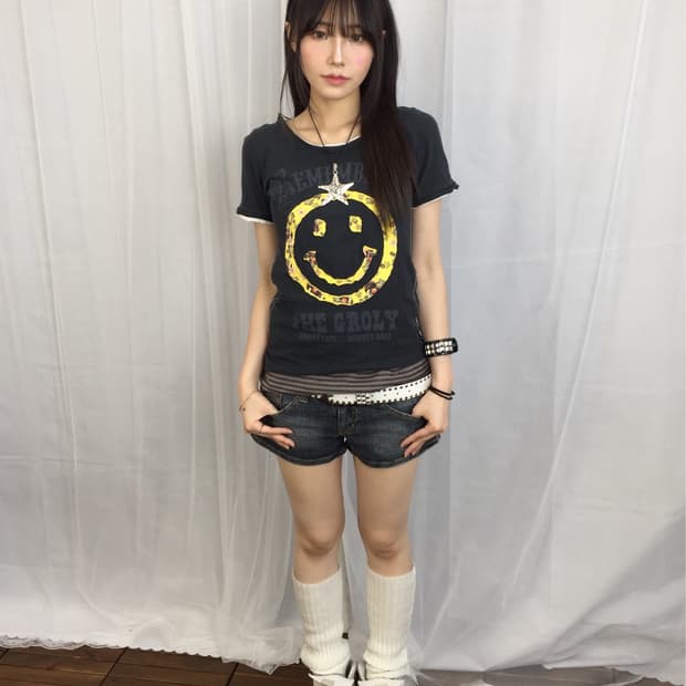 C.O.L.Z.A x Smiley Face Punk T-Shirt