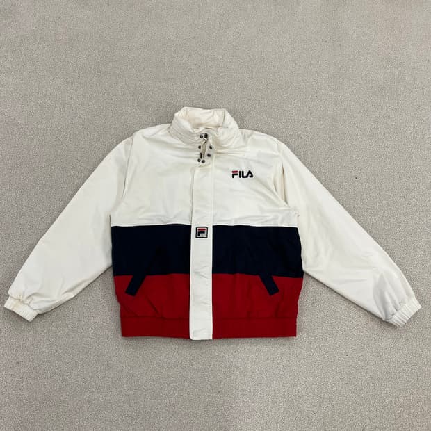 [XL] 휠라 배색 바람막이 윈트브레이커 집업 자켓 0112M1