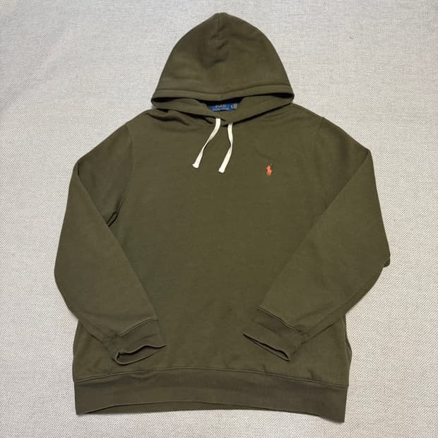 폴로 랄프로렌 올리브 기모 후드티