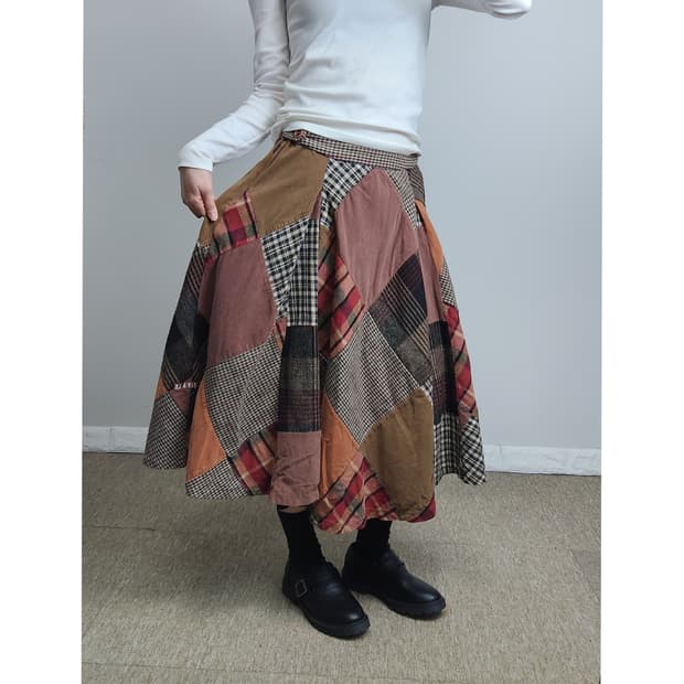 (Thursday Island)패치워크 스커트