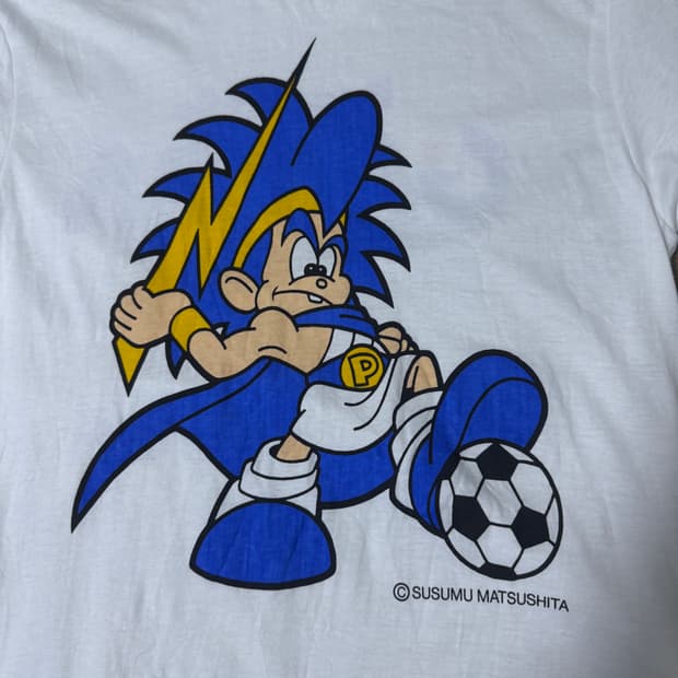 90s 감바 오사카 감바 보이 티셔츠 스스무 마츠시타 뽀빠이 빈티지