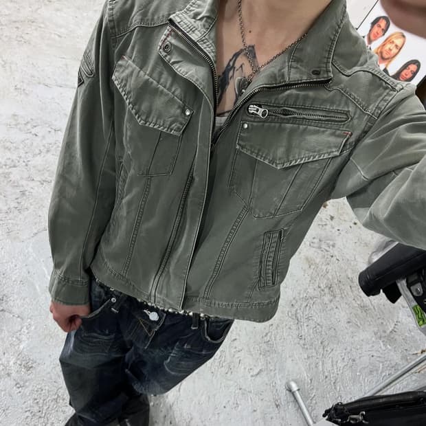 Xebec zip detail work jacket