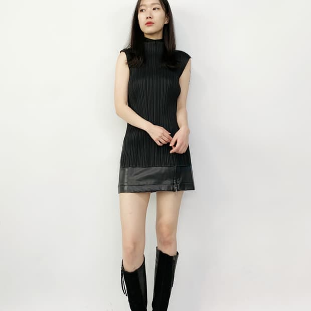 이세이 미야케 플리츠 플리즈 나시 슬리브리스