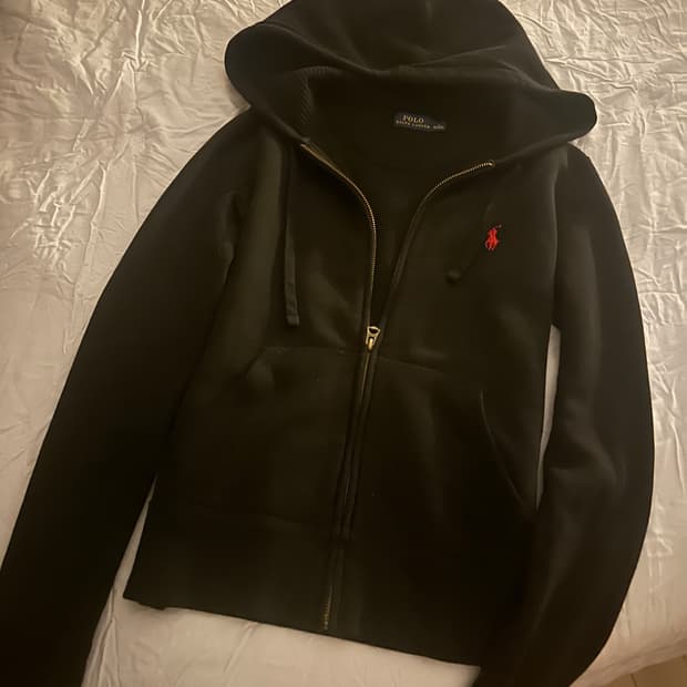 폴로 후드집업 검정