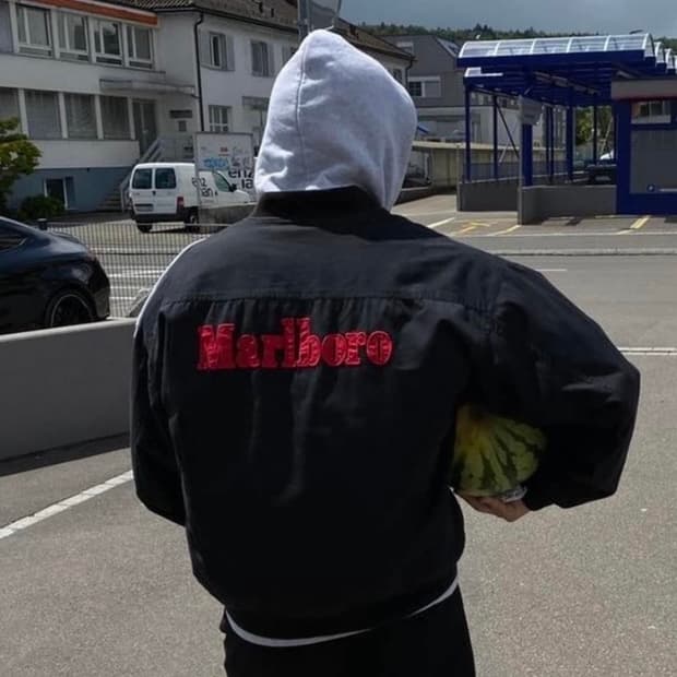 90s OG marlboro 말보로 리버시블 봄버 자켓