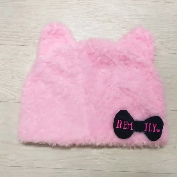 빈티지 리본 고양이귀모자 키티비니 로리타 양산형지뢰계 히메갸루캐캐체핀터깔