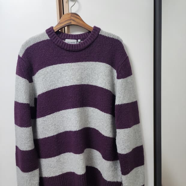 [L]칼하트wip 스트라이프 니트