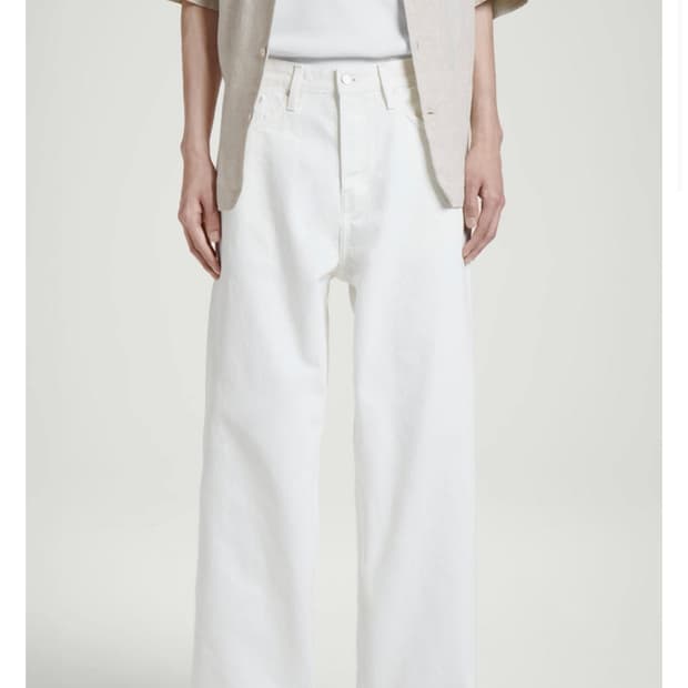 COS (코스) RIDER 스트레이트 레그 진 (화이트)