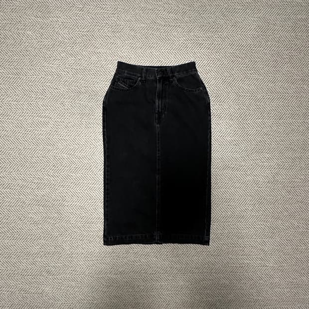 DIESEL black denim skirt