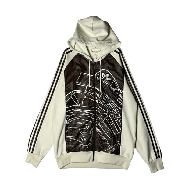 [Adidas] 아디다스 초코브라운 바람막이 후드집업 