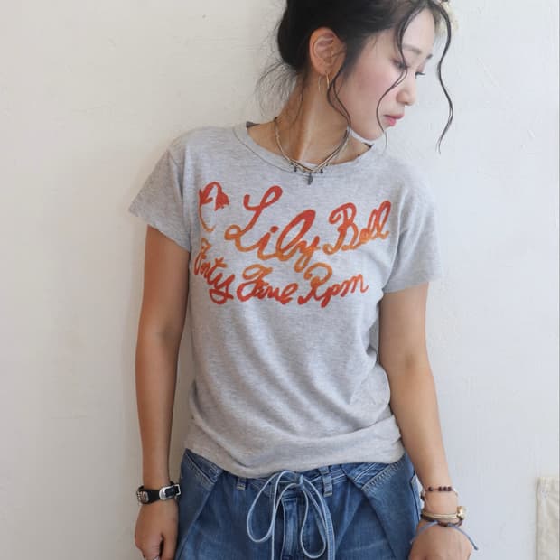 [45rpm] Grey Logo T-Shirt