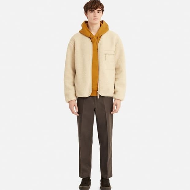 유니클로 x 르메르 U 플리스 오버사이즈 자켓