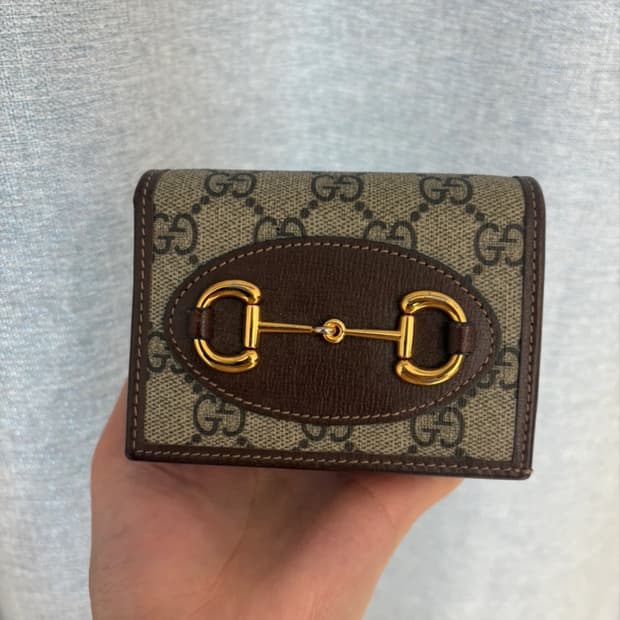 구찌 홀스빗 GG수프림 반지갑