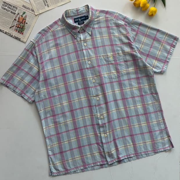 Polo 폴로랄프로렌 빈티지 마드라스 체크 셔츠