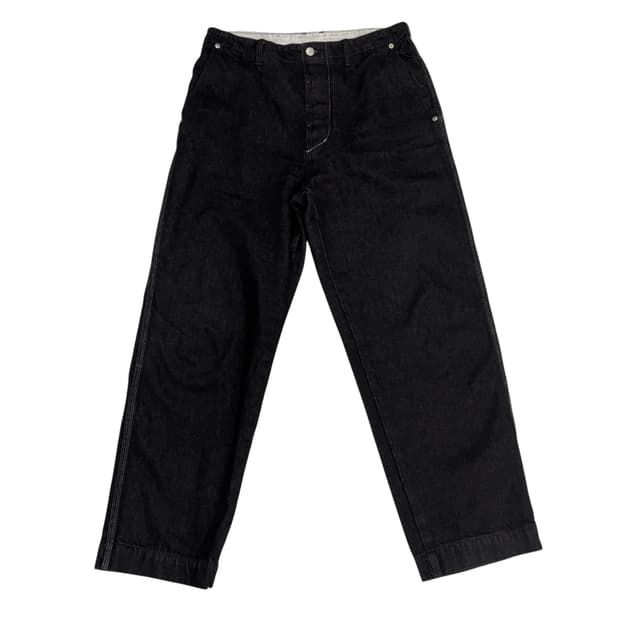 언어팩티드 흑청 데님 팬츠