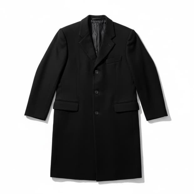 VALENTINO 클래식 캐시미어 100코트 블랙 L