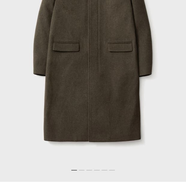 Pottery 포터리 캐시미어 멜톤 울코트 카키브라운 4 size