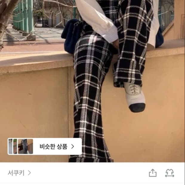 서쿠키 해리 체크 점프수트 S 새상품