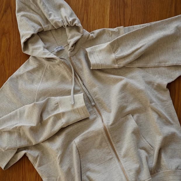 마티앤선즈 린넨코튼실크 후드집업