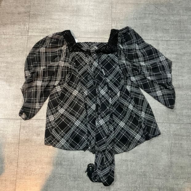 일본빈티지 Tai 하구미모리걸 달천깔페어리 엑시즈팜 타이 케이프블라우스