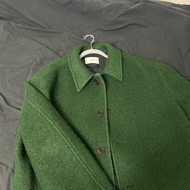 아모멘토 하프코트 그린 L