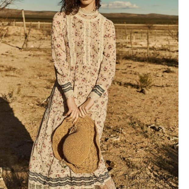 써스데이아일랜드 롱 원피스