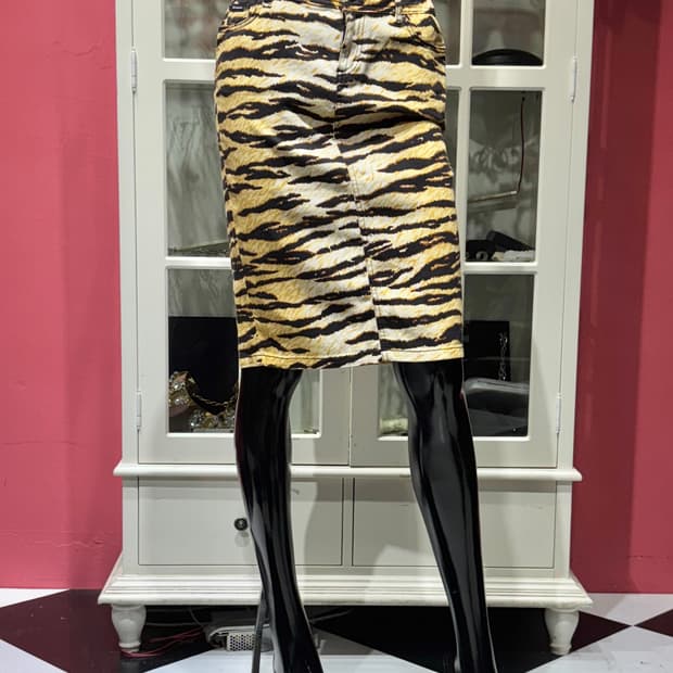 dolce & gabbana skirt 돌체앤가바나 레오파드 패턴 치마