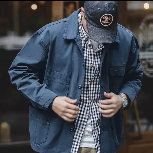 Maden 네이비 워크 자켓 S 사이즈 (100)