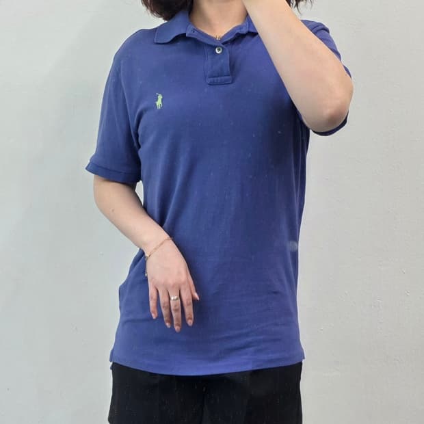 [프립]폴로 반팔 카라티 청보라