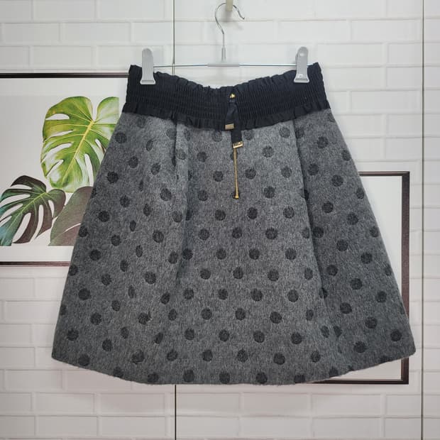 한섬 버드 도트 미니 스커트 55사이즈 새상품급