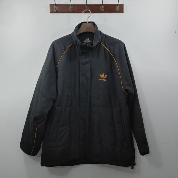 XL 아디다스 남성 빅사이즈 풀집업 블랙 춘추용 자켓 점퍼