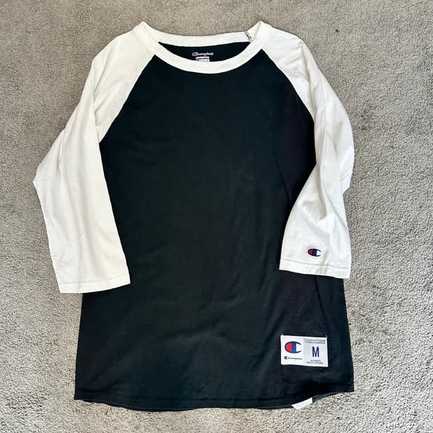 챔피온 레글런 3/4 7부 슬리브 티셔츠M