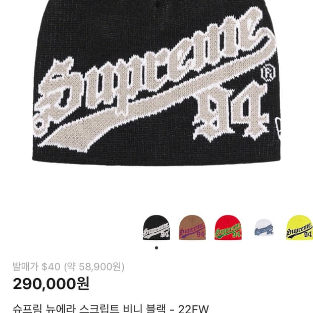 슈프림 뉴에라 비니