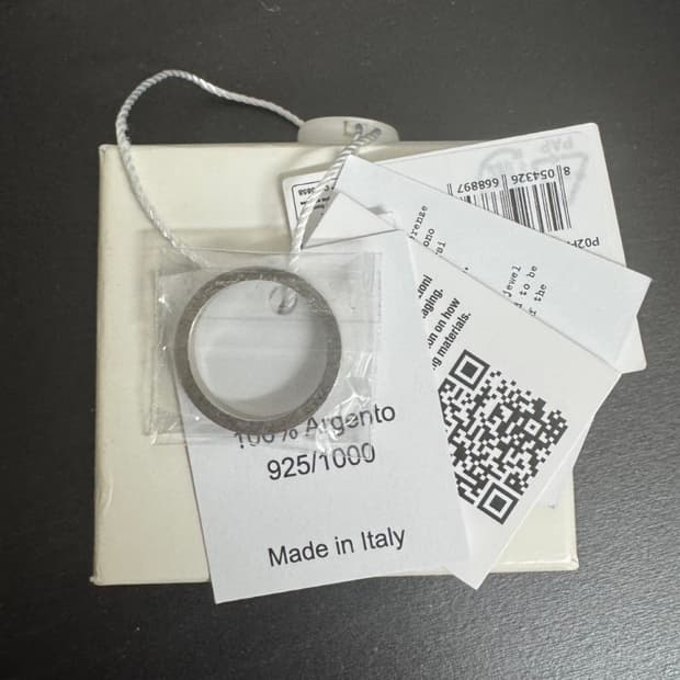 마르지엘라 실버 넘버링 반지  SM1UQ0080 SV0158