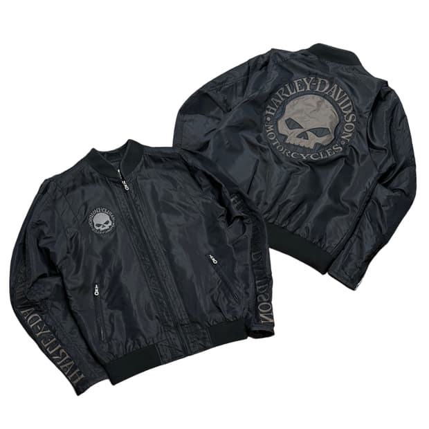 할리데이비슨 윌리 G 스컬 나일론 자켓 (L-XL) 봄버자켓