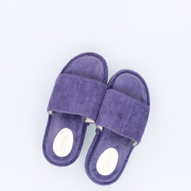 36 빈티지 패턴 퍼 슬리퍼 0213H1